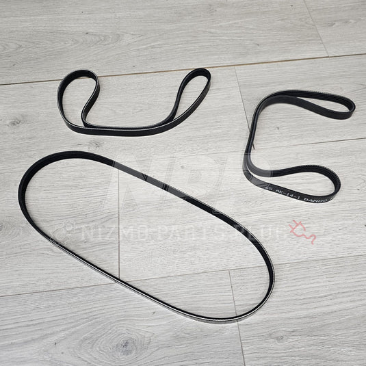 Nissan R34 Skyline GTR Accessory Belts Set (A/C|P/S|ALT) - NizmoPartsPlug