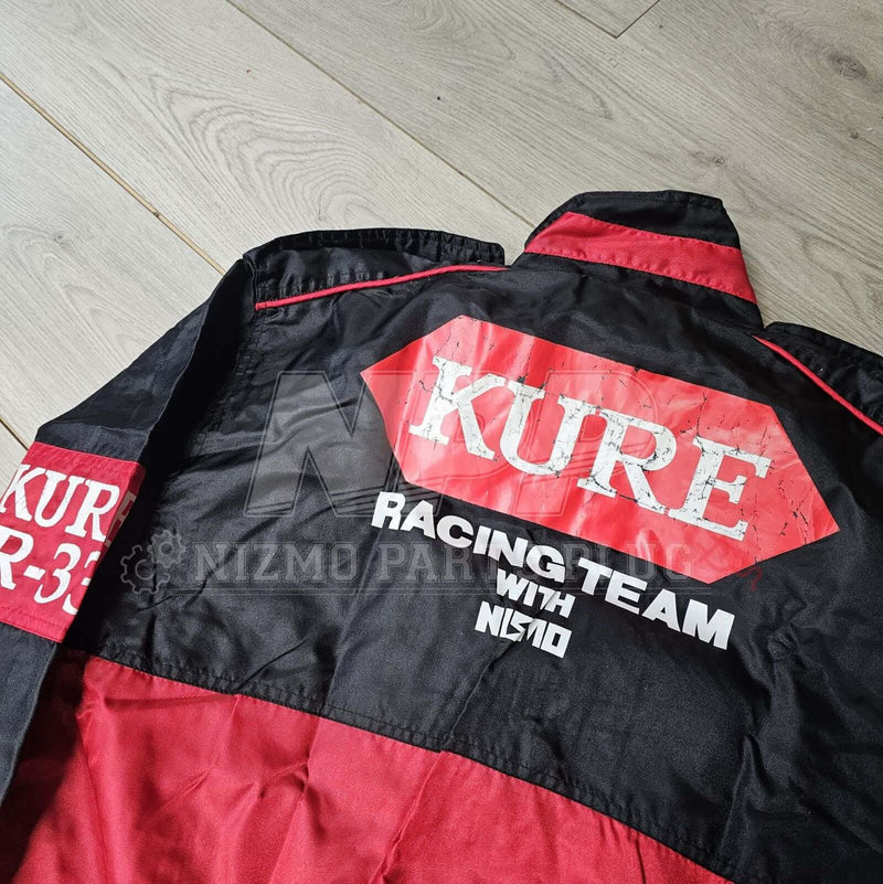 Load image into Gallery viewer, AuthenticWear Japan Nissan Kure Racing Team R33 GTR Nismo Jacket Size-L - NizmoPartsPlug
