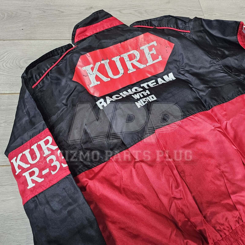 Load image into Gallery viewer, AuthenticWear Japan Nissan Kure Racing Team R33 GTR Nismo Jacket Size-L - NizmoPartsPlug
