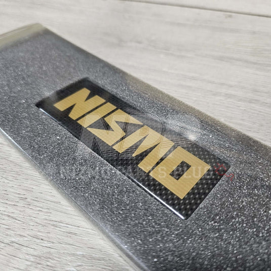Nissan BCNR33 Skyline GT-R 400R Carbon Fiber Old Logo Nismo Emblem - NizmoPartsPlug