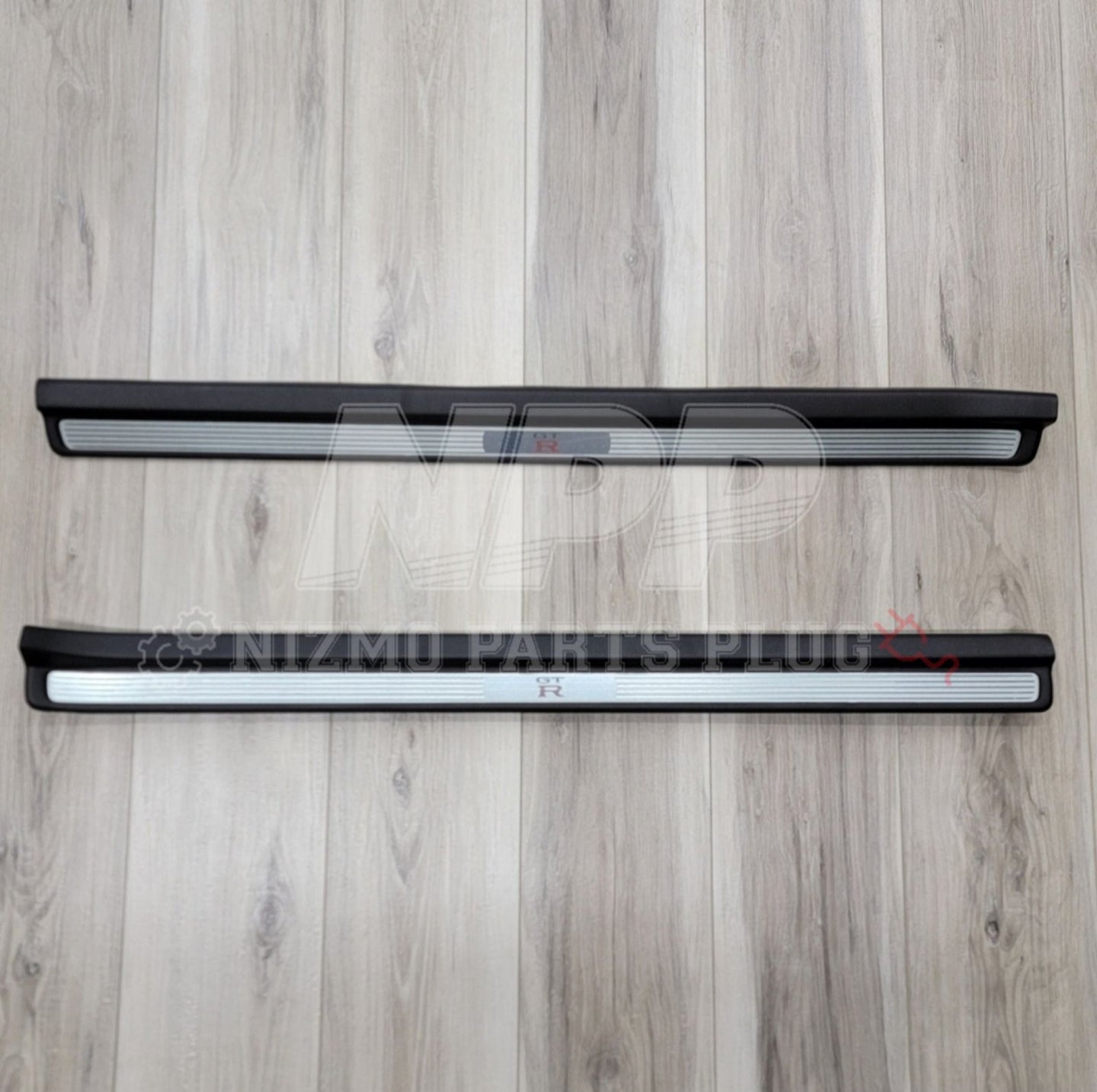 Nissan R34 Skyline GTR Interior Door Sill Cover Plate Set - NizmoPartsPlug