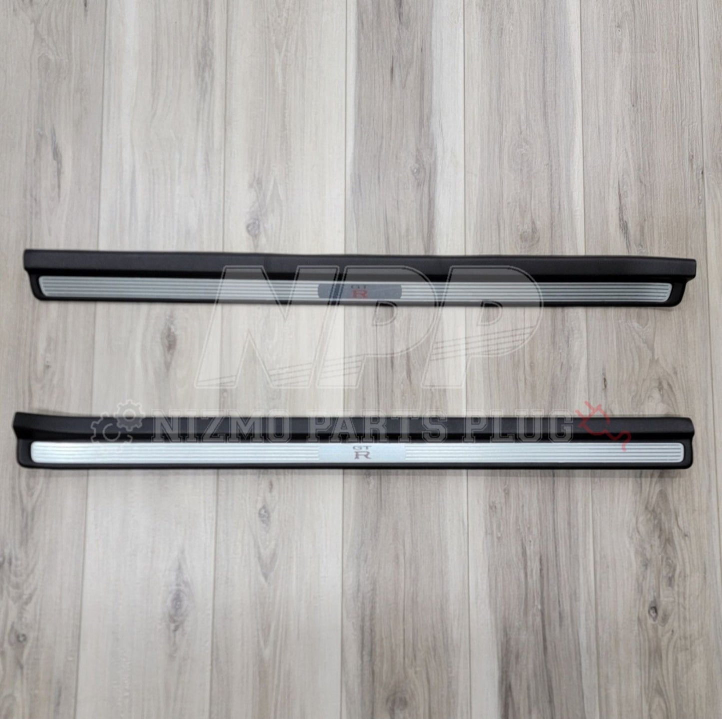 Nissan R34 Skyline GTR Interior Door Sill Cover Plate Set - NizmoPartsPlug