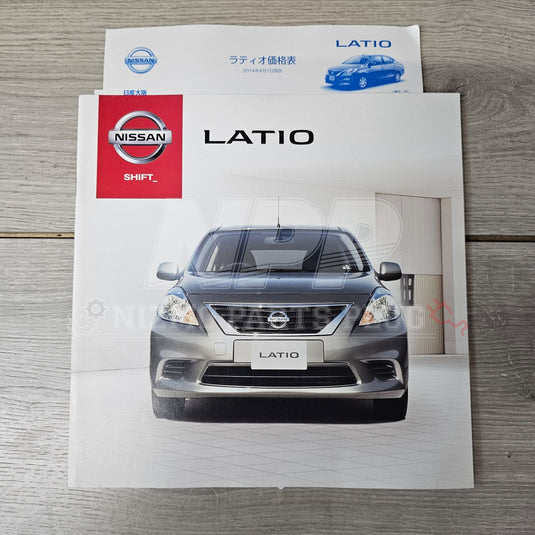 AuthenticWear Japan Nissan Latio Factory Sales Booklet - NizmoPartsPlug