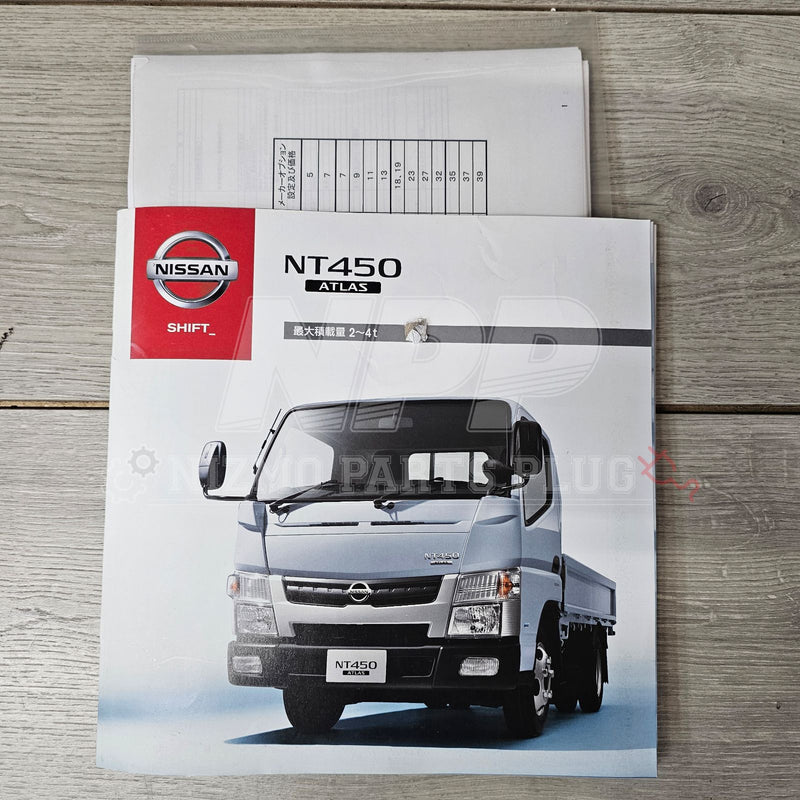 Load image into Gallery viewer, AuthenticWear Japan Nissan NT450 Atlas Factory Sales Booklet - NizmoPartsPlug
