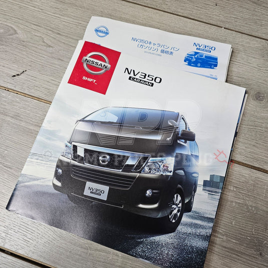 AuthenticWear Japan Nissan NV350 Caravan Factory Sales Booklet - NizmoPartsPlug