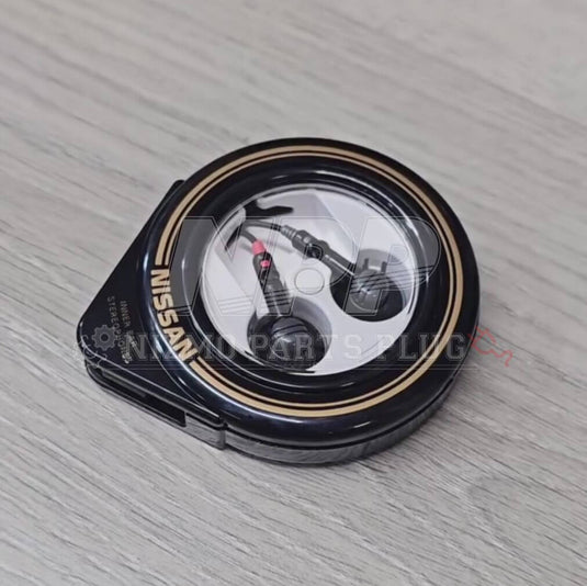 AuthenticWear Japan Nissan Stereo Earphones with Retractable Case Black Earphones - NizmoPartsPlug