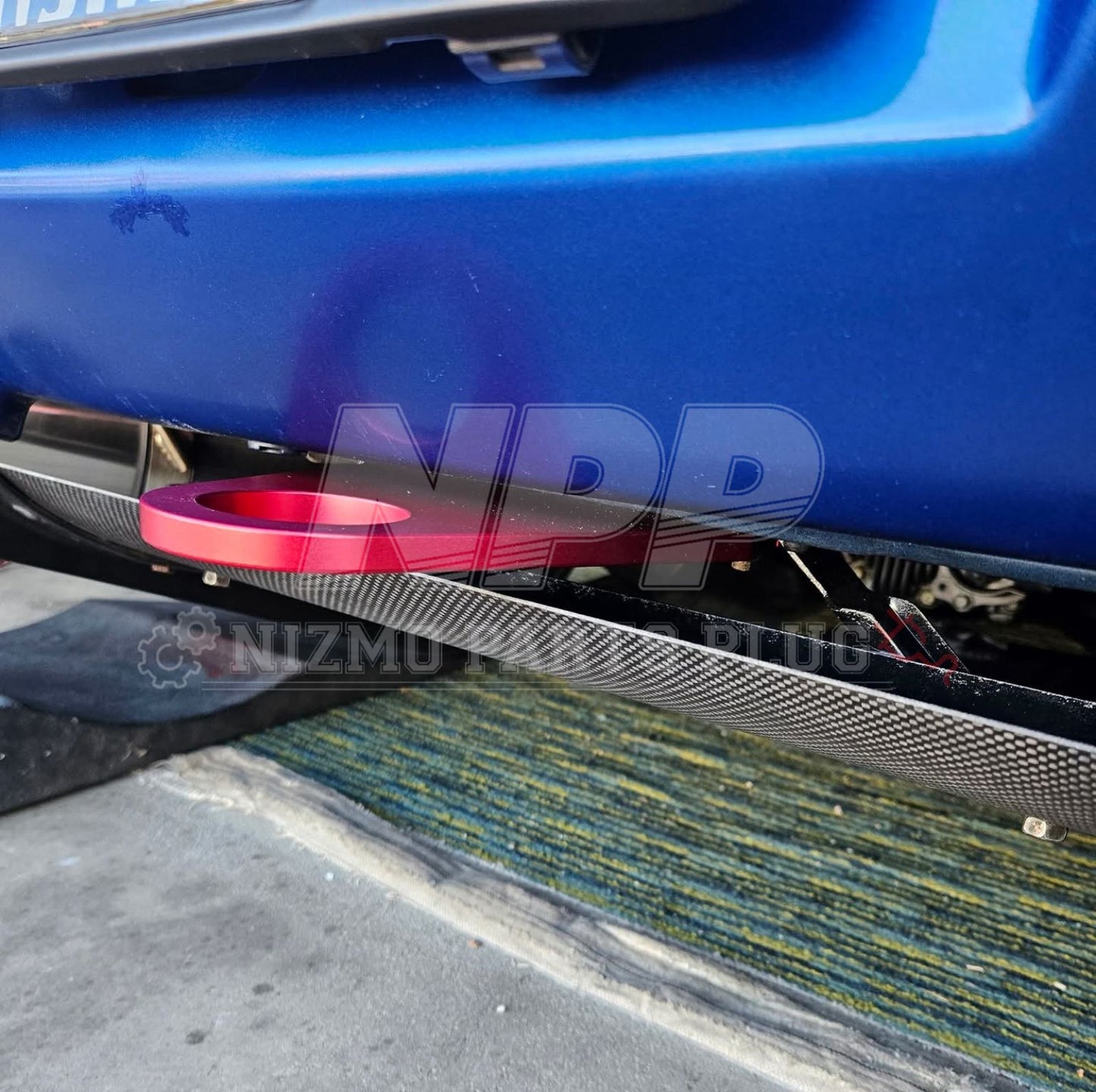 Nissan Skyline R34 GTR V-Spec Rear Tow Hook Accesssory (BNR34 OEM Style) - NizmoPartsPlugRed