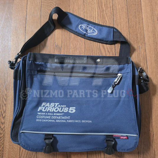 Rare Original Fast & Furious 5 Crew Messenger Bag - Costume Dept Production Prop (2010) " Never a Dull Moment"