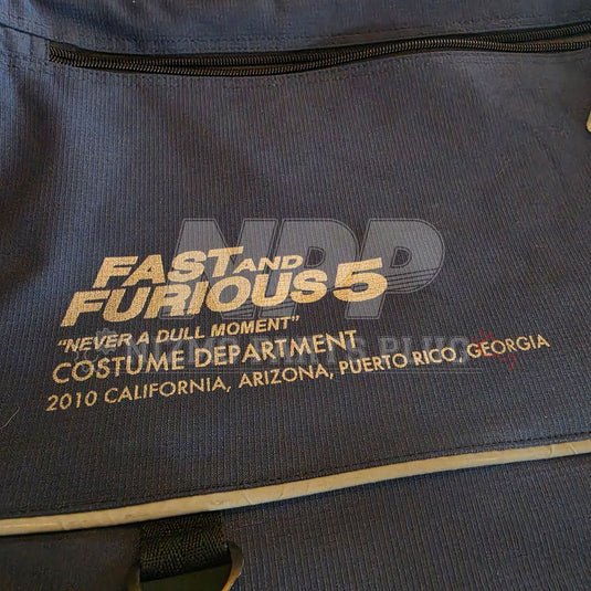 Rare Original Fast & Furious 5 Crew Messenger Bag - Costume Dept Production Prop (2010) " Never a Dull Moment"