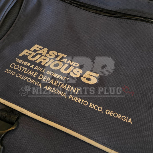 Rare Original Fast & Furious 5 Crew Messenger Bag - Costume Dept Production Prop (2010) " Never a Dull Moment"
