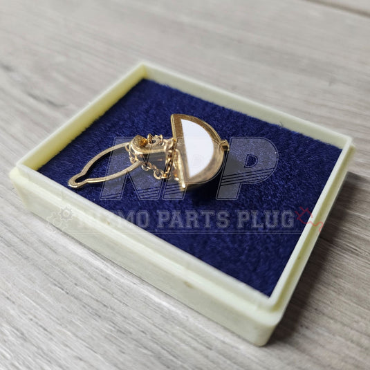 AuthenticWear Japan Prince Nissan "Ken Mary" Skyline Pin Umbrella displayed in a box with blue velvet lining.