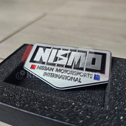 Nissan 40th Anniversary NISMO Old Logo Fender Emblem - NizmoPartsPlug