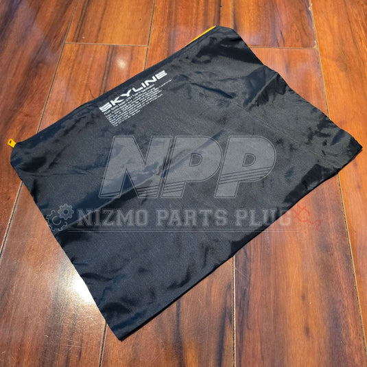 Vintage R32 Nissan Skyline GTS-t Type M Promotional Nylon Pouch Large Yellow Zipper