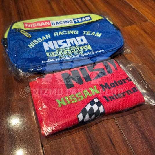 NISMO Race & Rally Accessory Pouch & Towel Set – NOS Deadstock Nissan Motorsport