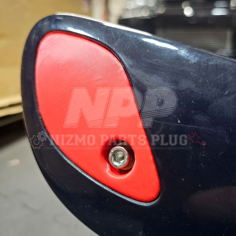 Load image into Gallery viewer, Mīrai Mamōru BNR34 Skyline GTR Rear Spoiler End Cap Cover Set - NizmoPartsPlug
