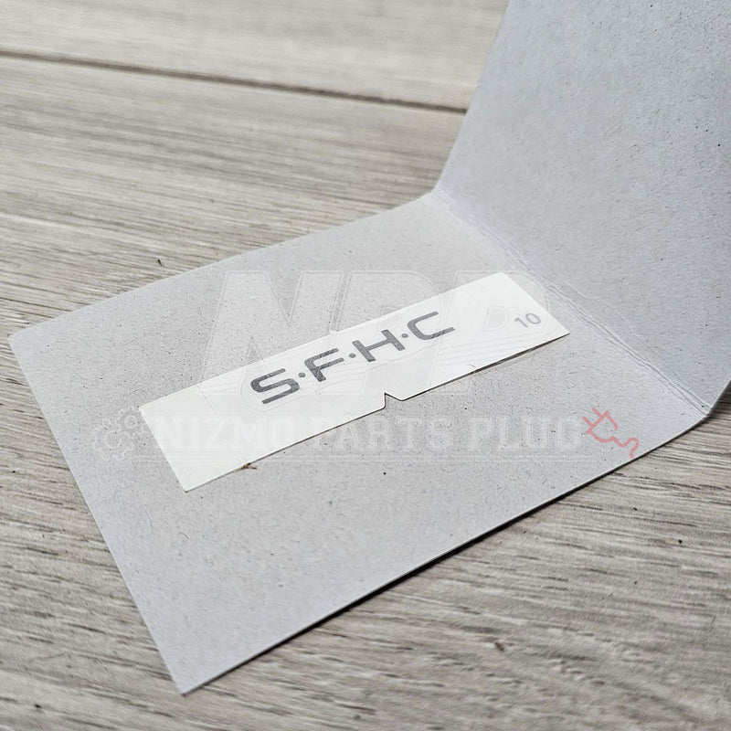 Cargue la imagen en el visor de la galería, Nissan R34 Skyline S.F.H.C. Rear Windshield Decal Sticker - NizmoPartsPlug
