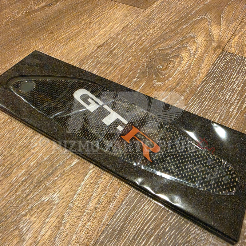 Load image into Gallery viewer, Nissan R33 Skyline GTR Nismo Air Spoiler Carbon Fiber End Cap Cover Set
