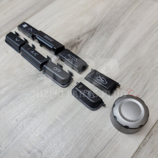 Nissan R34 Skyline GTR AC Controller Button Refresh Set - NizmoPartsPlug