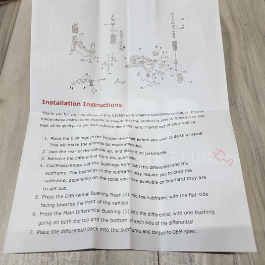 Nissan Nismo R32-34 Skyline Solid Aluminum Differential Bushing Kit - NizmoPartsPlug
