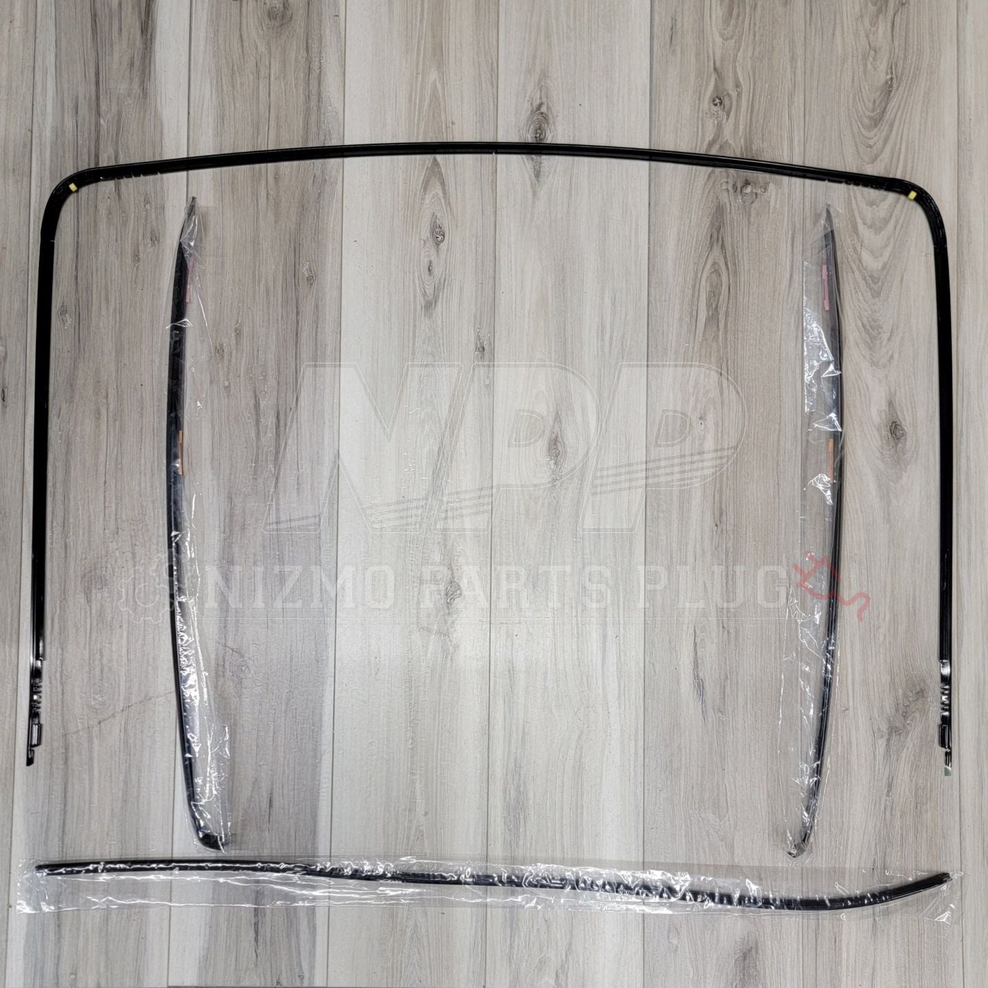 Nissan R32 Skyline Coupe Rear Windshield Molding Complete Set