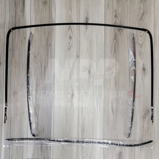 Nissan R32 Skyline Coupe Rear Windshield Molding Complete Set - NizmoPartsPlug