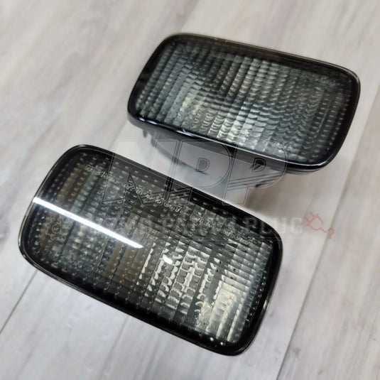Nissan R34 Skyline GTT GTR Front Turn Signal Indicator Set (Smoked) - NizmoPartsPlug