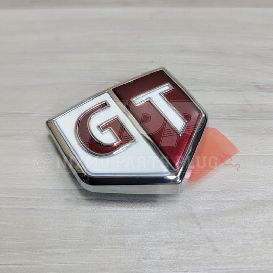 Nissan R34 Skyline GTT Fender Emblem (Red/White) - NizmoPartsPlug