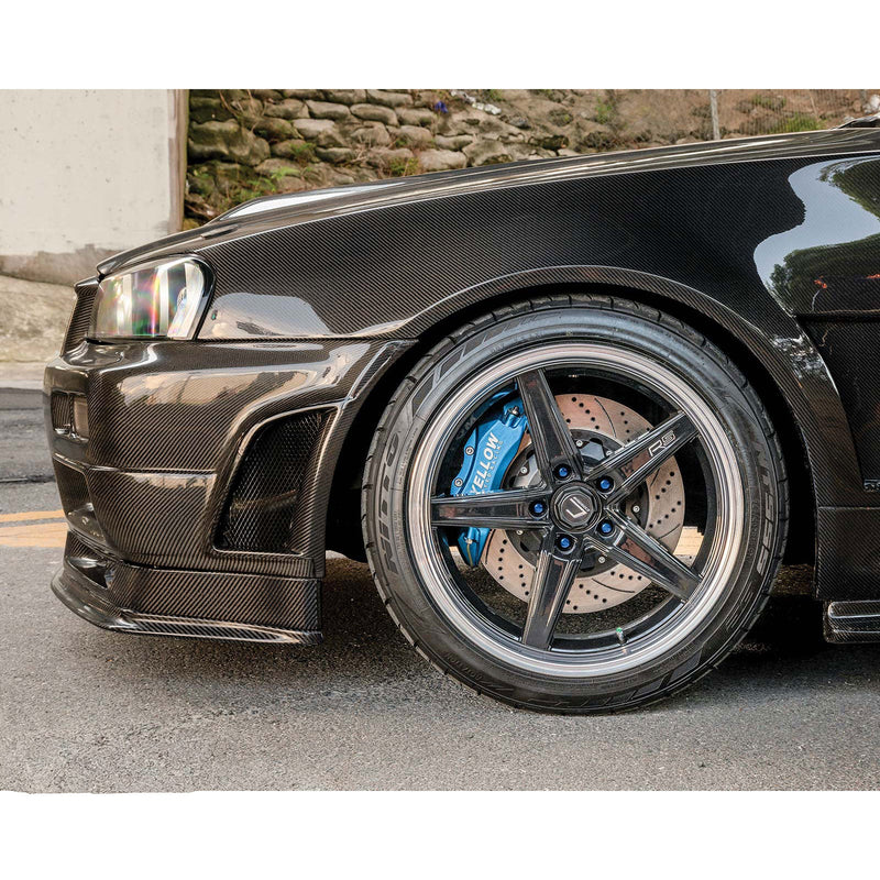 Load image into Gallery viewer, Dry Carbon Fiber Z Tune Style Front Bumper for Nissan Skyline R34
