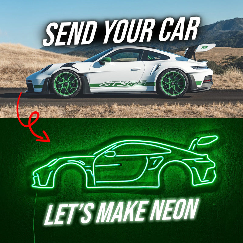 ギャラリービューアに画像をロードする, Your Personalized Metal Neon Car Wall Art - MTN0051
