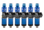 FIC 1200cc for 89-02 NIssan Skyline RB26 R32 R33 R34 Fuel Injector Set with blue injector design.