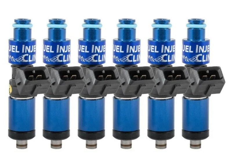 Load image into Gallery viewer, FIC 1200cc for 89-02 NIssan Skyline RB26 R32 R33 R34 Fuel Injector Set with blue injector design.
