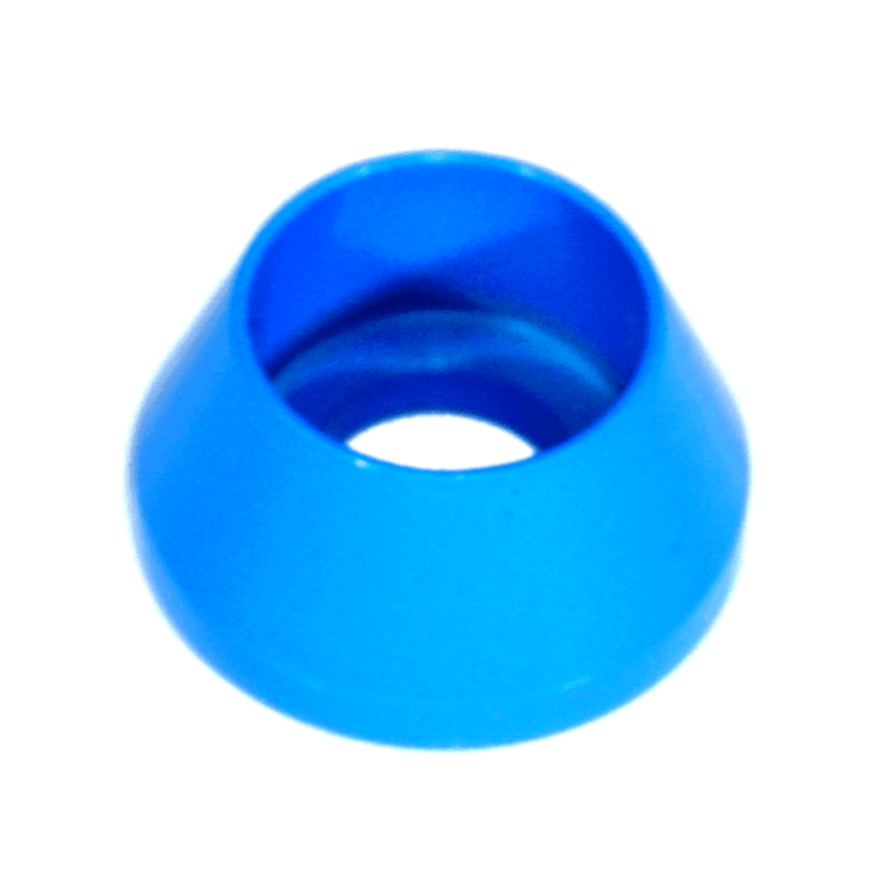 ギャラリービューアに画像をロードする, Bright blue, cone-shaped ZSPEC washer for '90-'96 Nissan Z32 300zx fuel filter bracket.
