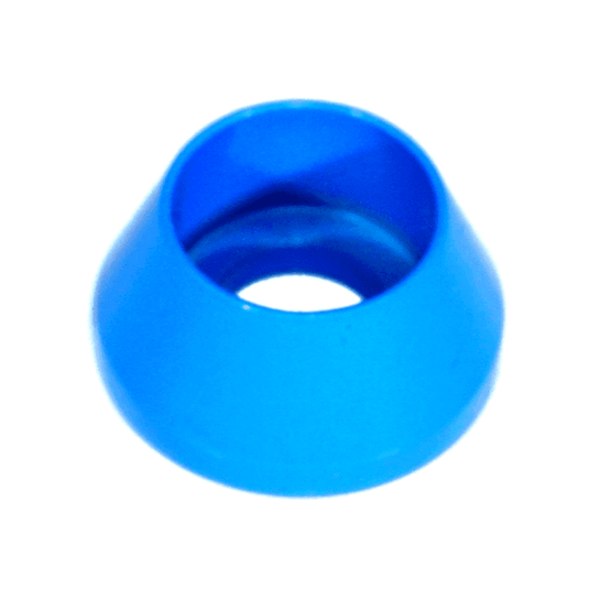 Blue billet finish washer for ZSPEC Nissan Z32 and Skyline GT-R crank angle sensor bolts.
