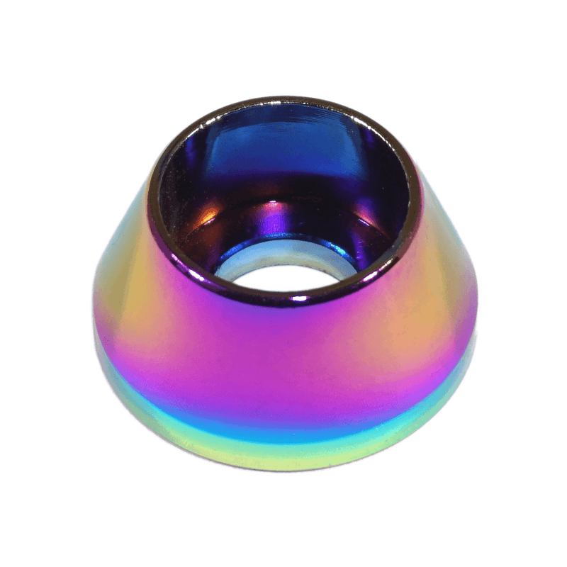 ギャラリービューアに画像をロードする, ZSPEC LHD fuel filter bracket for Nissan Z32 300ZX, finished in a polished, iridescent neo-chrome color.
