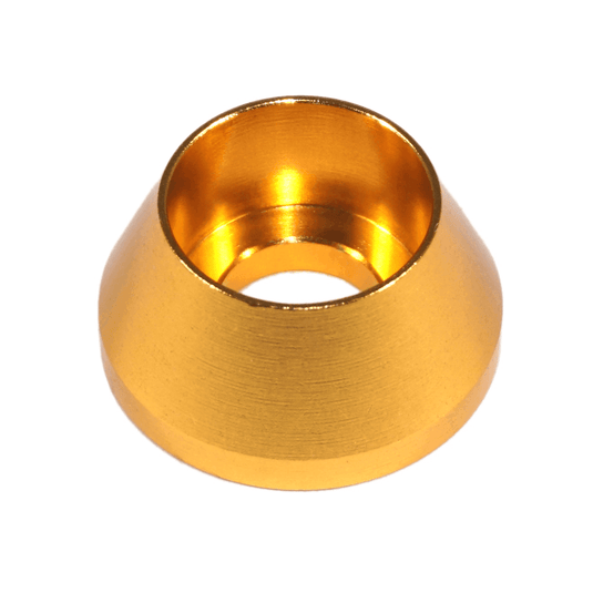 Polished gold ZSPEC fuel filter bracket for '90-'96 Nissan Z32 300zx.