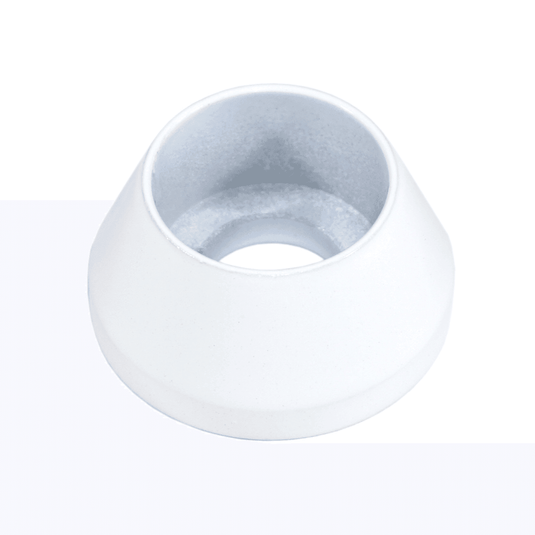 Silver ZSPEC LHD fuel filter bracket for Nissan Z32 300ZX, featuring a smooth, cone-shaped metal design.