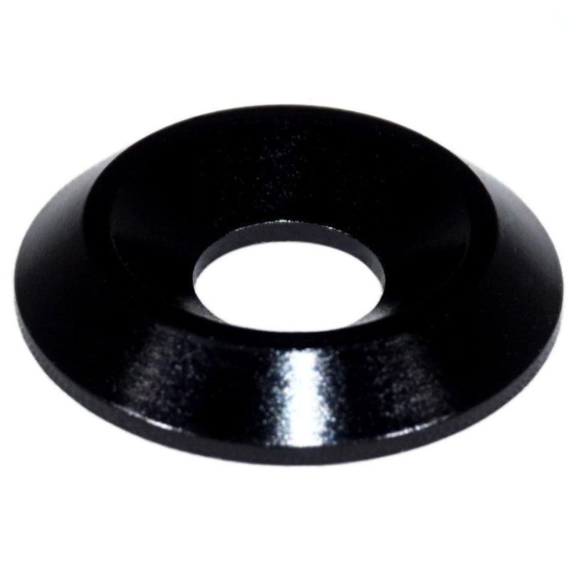 Cargue la imagen en el visor de la galería, Black billet aluminum dress-up washer for '09-'17 Infiniti G37/Q50 VQ37, shown in new condition.
