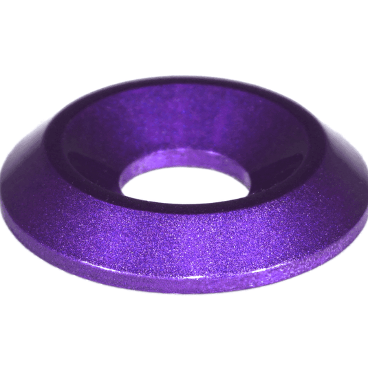 Purple billet finishing washer for ZSPEC bolt kit, compatible with Nissan Skyline GT-R R32, R33, and R34.