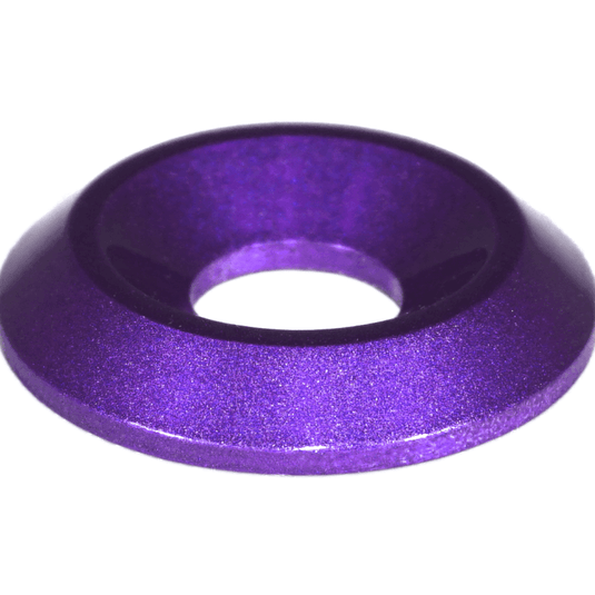 Purple billet aluminum finish washer for ZSPEC bolt kit, compatible with Nissan 370Z Z34.