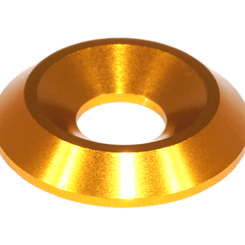 ギャラリービューアに画像をロードする, Gold billet dress-up washer for Nissan Z RZ34 hardware kit.
