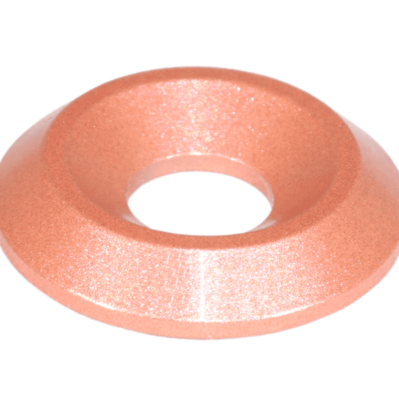 ギャラリービューアに画像をロードする, Copper-colored billet finish washer for Nissan Z RZ34 ZSPEC hardware kit.
