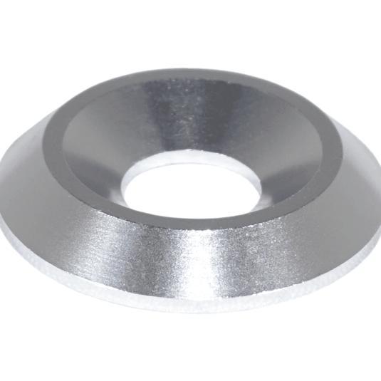 Silver billet finish dress-up washer for Nissan 370z Z34 ZSPEC fastener kit.