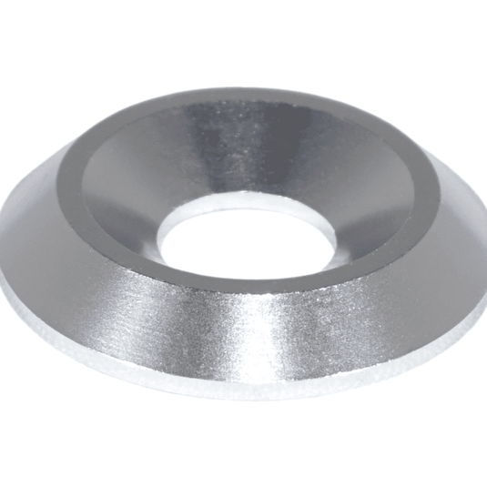 Silver billet fastener finisher washer for Nissan 300ZX Z32 ZSPEC engine kit.
