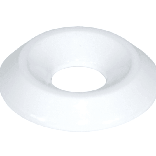 White ZSPEC billet fastener washer for Infiniti Q50/Q60 VR30DDTT engine bay.