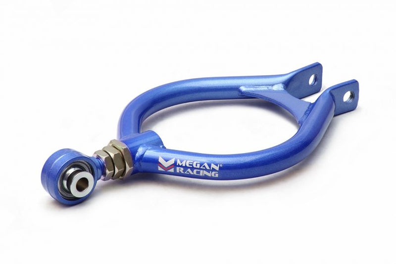 Load image into Gallery viewer, Blue Megan Racing adjustable rear camber kit for 1989-1994 Nissan 240SX S13 with pillow ball mount.
