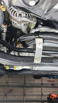 U.P.G. oil cooler hose brackets for the Skyline GTR