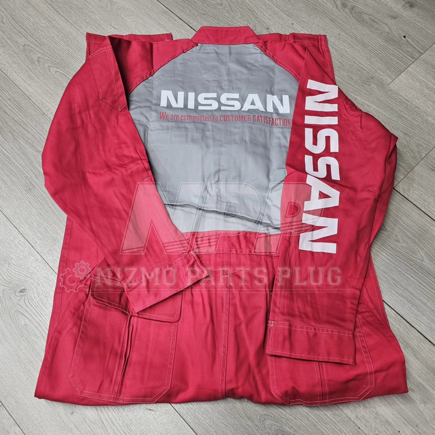 AuthenticWear Japan Nissan Altia Mechanic Work Overalls Red 2LL
