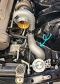 U.P.G. HKS 4R single turbo conversion hotpipe to OEM piping