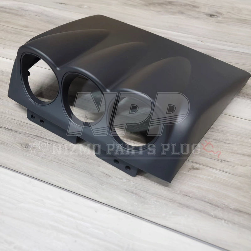 Load image into Gallery viewer, R34 Skyline GTT Triple Gauge Meter Center Cover Assembly - NizmoPartsPlug
