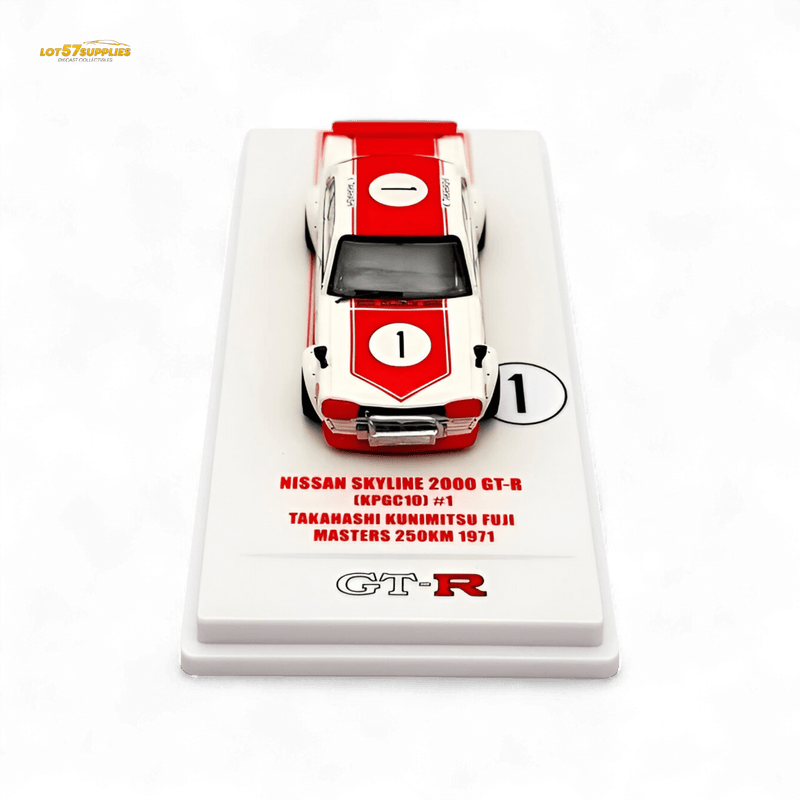 Load image into Gallery viewer, Inno64 Nissan Skyline 2000 GT-R KPGC10 #1 Takahashi Kunimitsu Fuji Masters 1971 1:64
